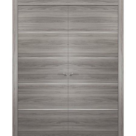 Sartodoors Double Barn Interior Door, White PLANUM20DD-GA-84